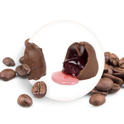 SAUERKIRSCHEN IN SCHOKOLADE Bohnenkaffee
