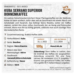 Die Etikette ManuCafe - groß - 1 St.
