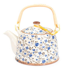 Teekanne mit Sieb 900 ml - Blumendekor