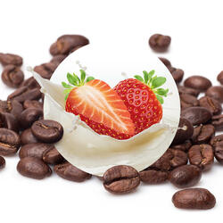 ERDBEEREN MIT SAHNE koffeinfreier Bohnenkaffee 
